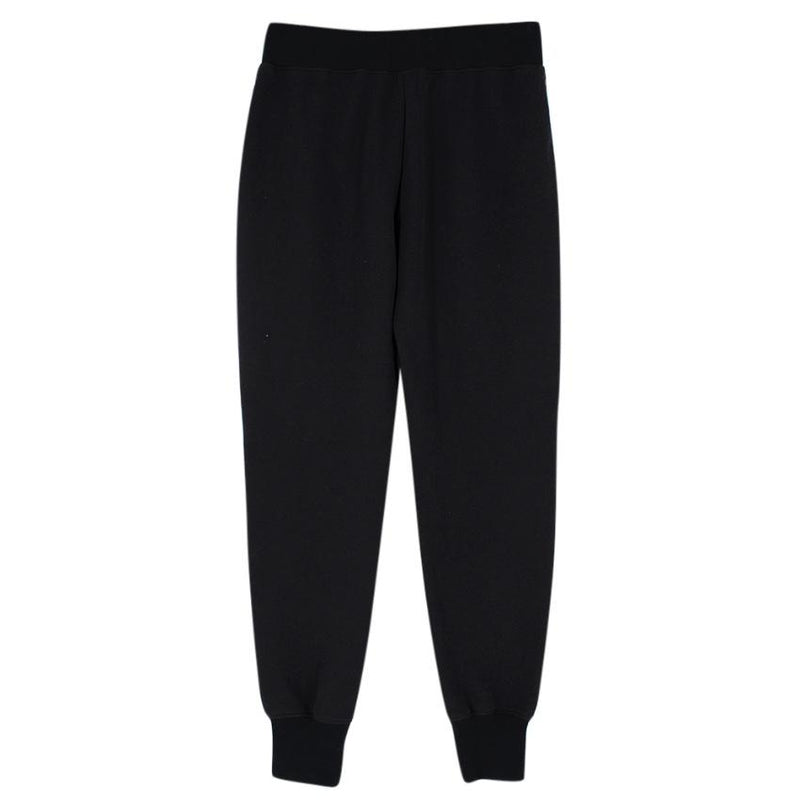 Madeleine Thompson Black & Leopard Cotton Joggers