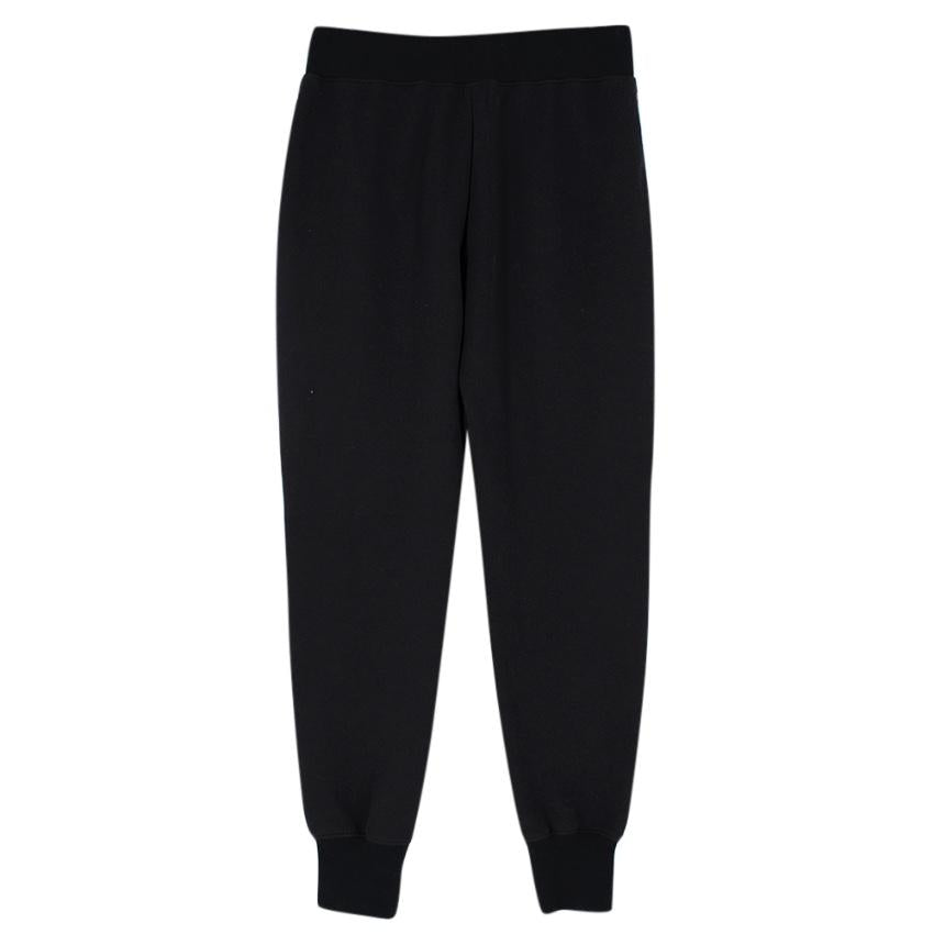 Madeleine Thompson Black & Leopard Cotton Joggers