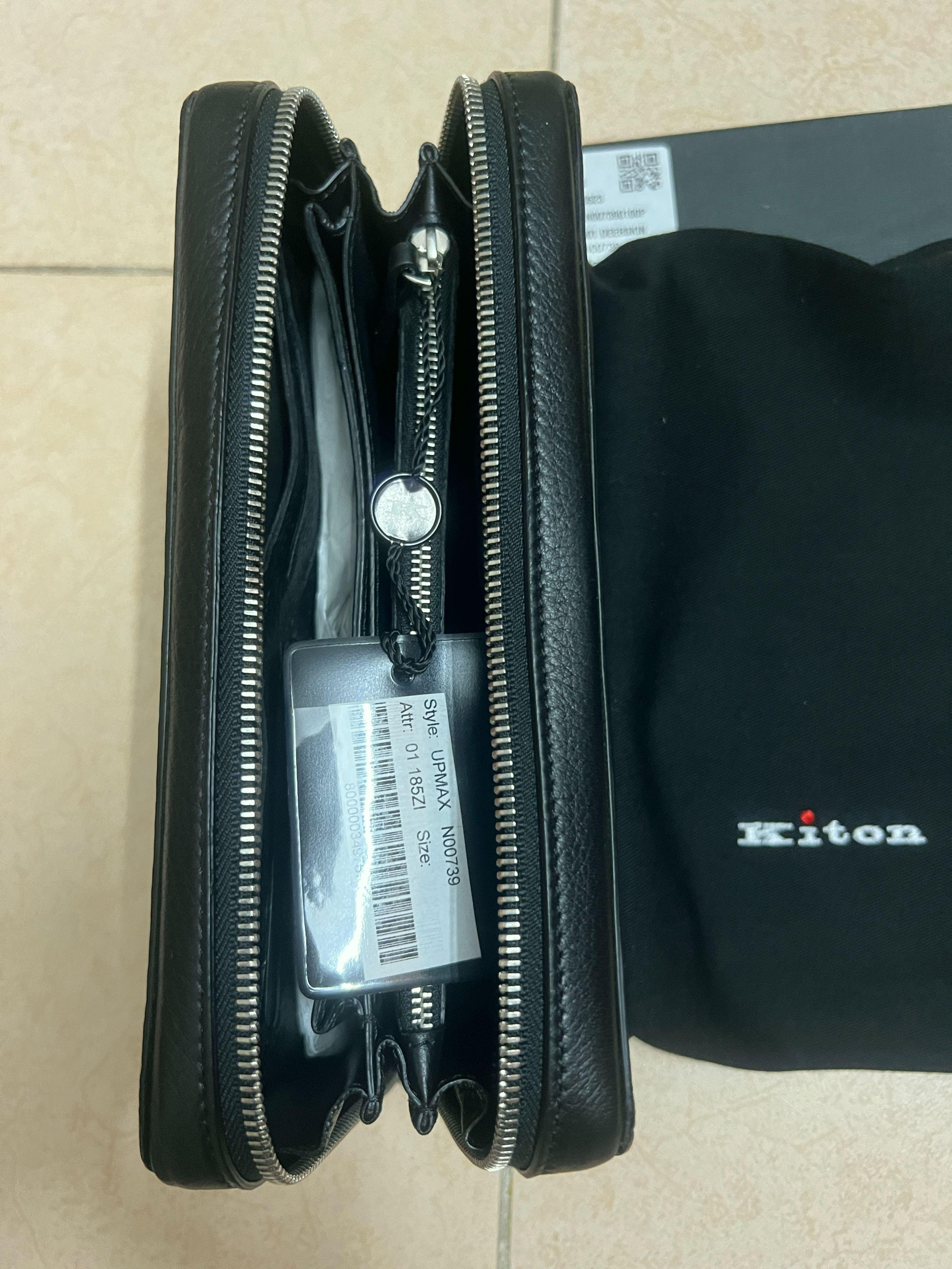 Black Leather Travel Wallet