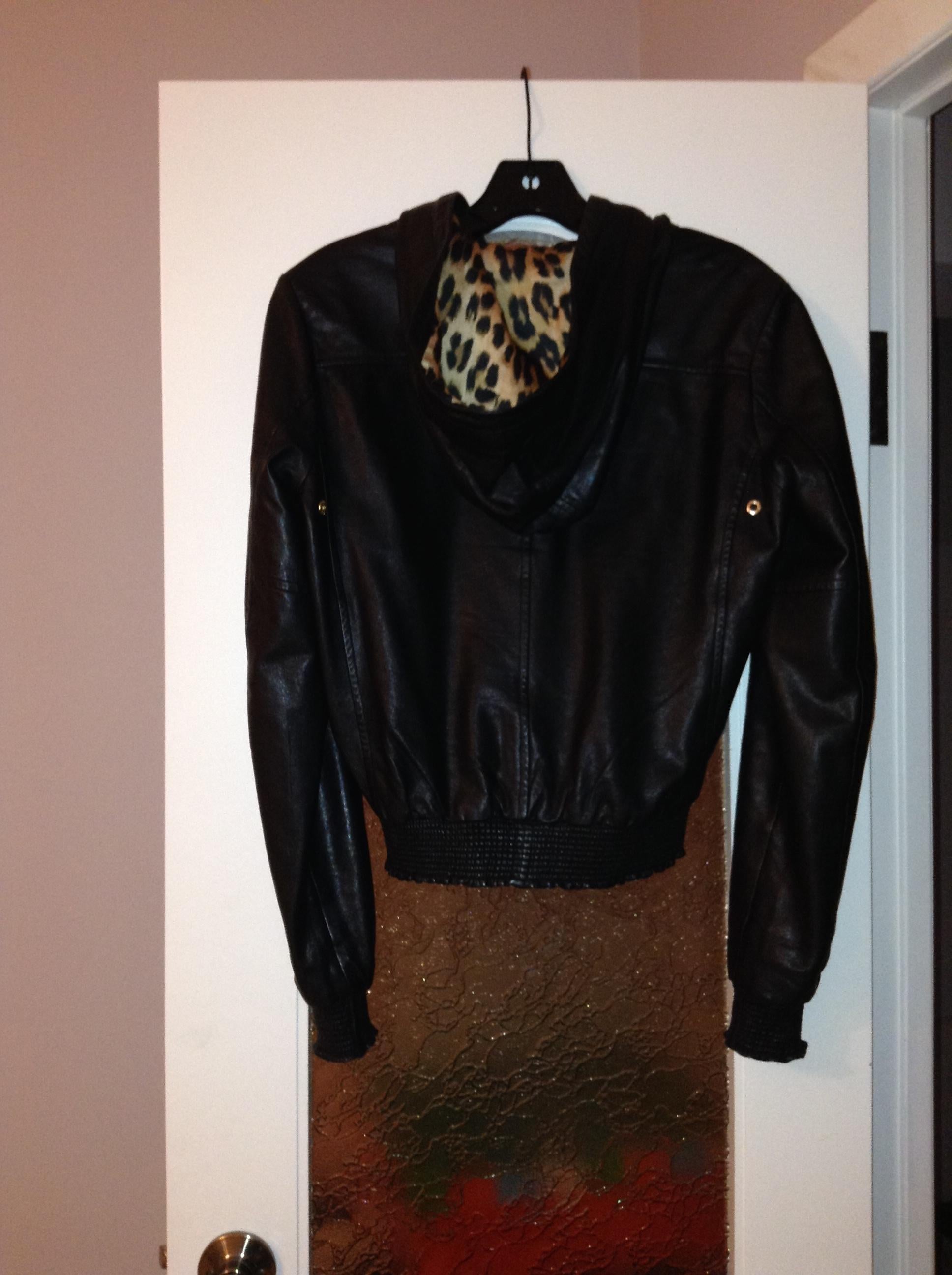 Juicy Couture Leather bomber jacket