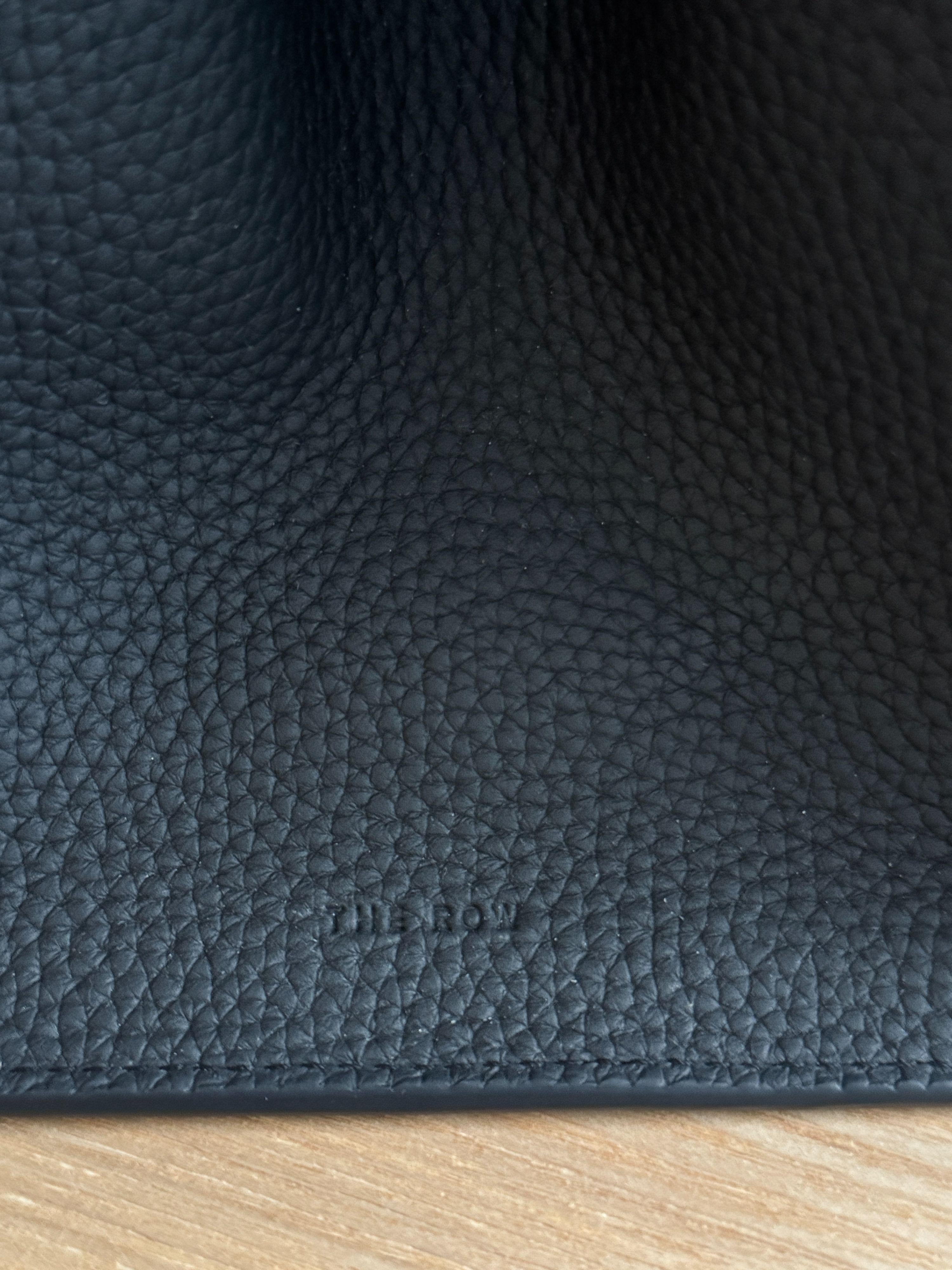 Dark Navy Grained-Leather Margaux 10 Bag