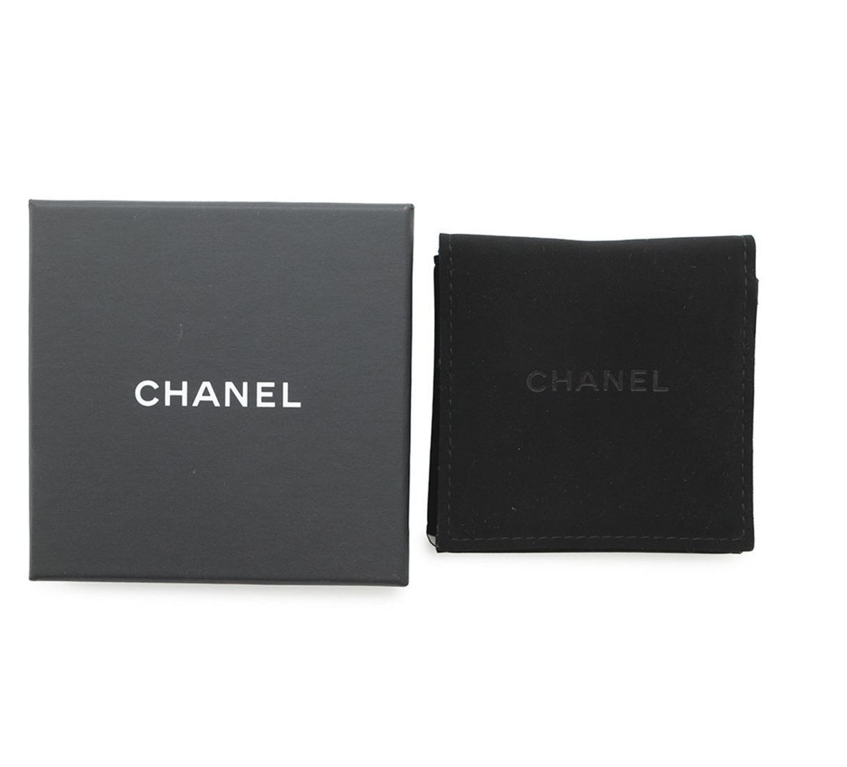 Chanel Silver Crystal Cat Brooch Pin