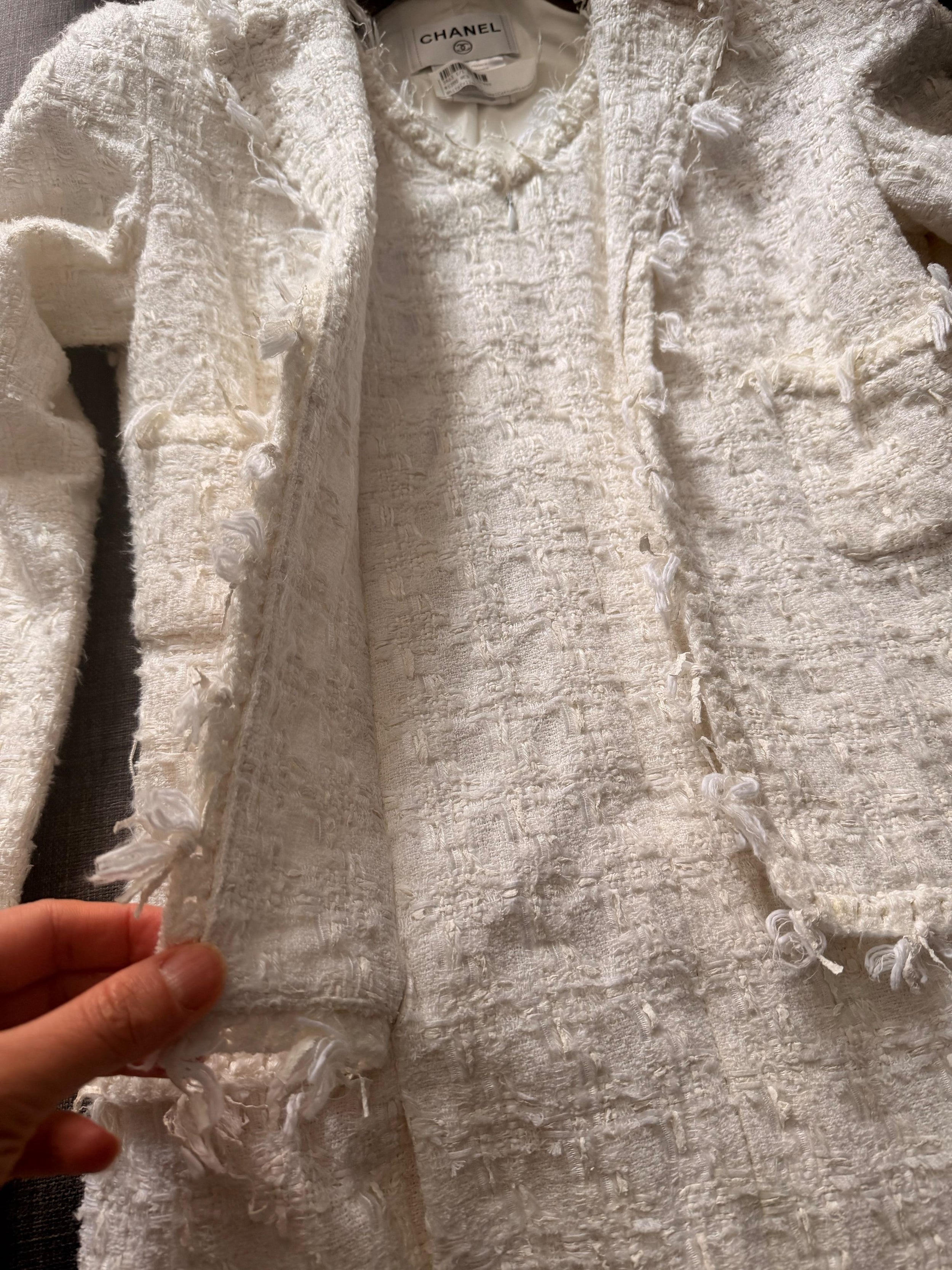 Chanel Tweed Boucle Dress Suit
