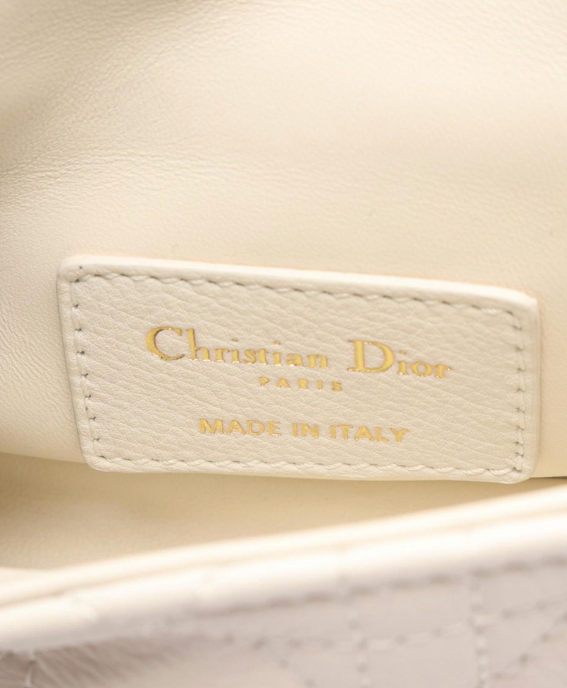 Dior 2010 30 Montaigne Cream Shoulder bag with Gold Hardware