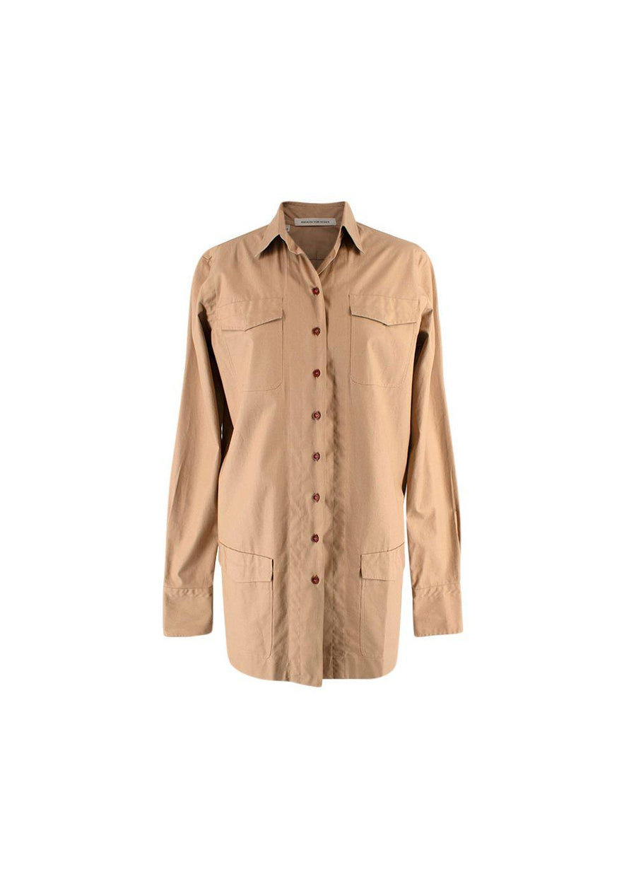 Tan Buttoned Shirt