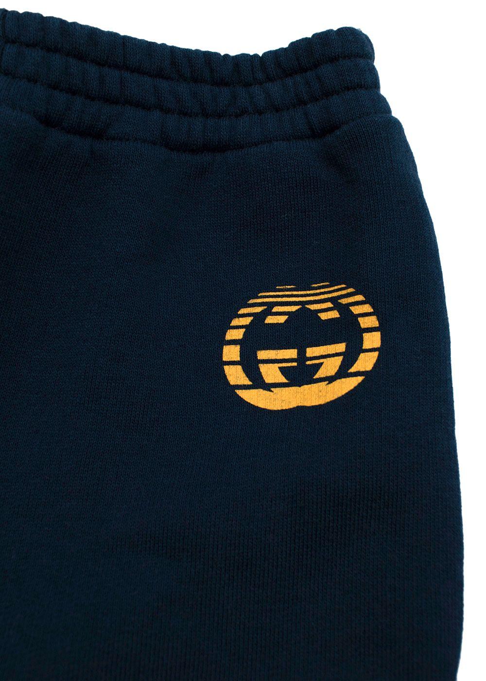 navy cotton jersey logo joggers 3Y