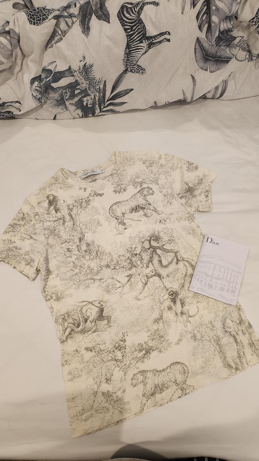 Dior Grey Toile De Jouy T-Shirt