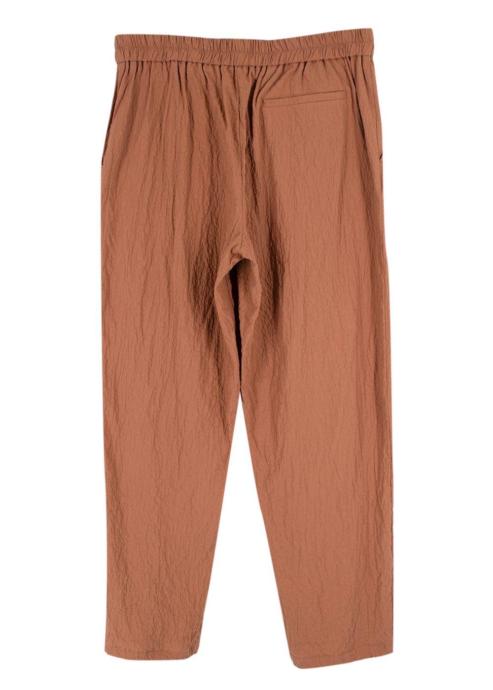Momoni Burnt Orange Linen Trousers