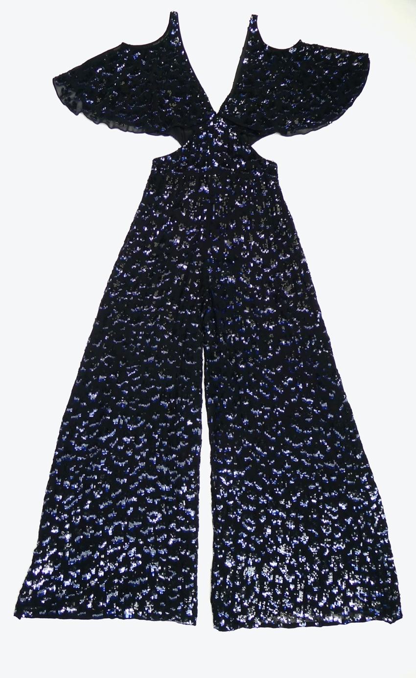 Temperley Celestial Black Embellished Jumpsuit