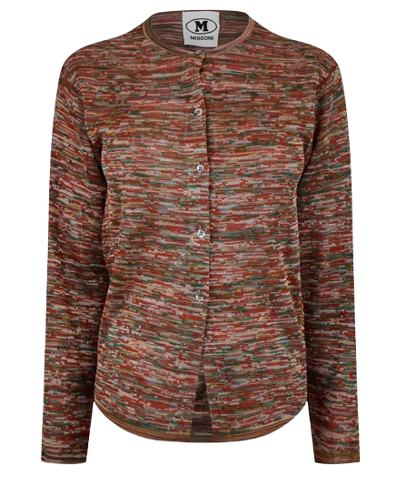M Missoni Stretch Knit Cardigan