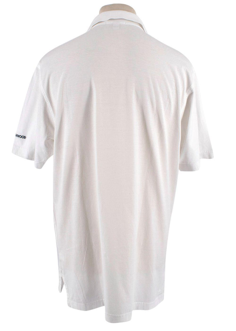 White Cotton Polo Shirt