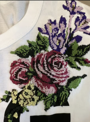 Dolce & Gabbana White Logo Floral T-shirt