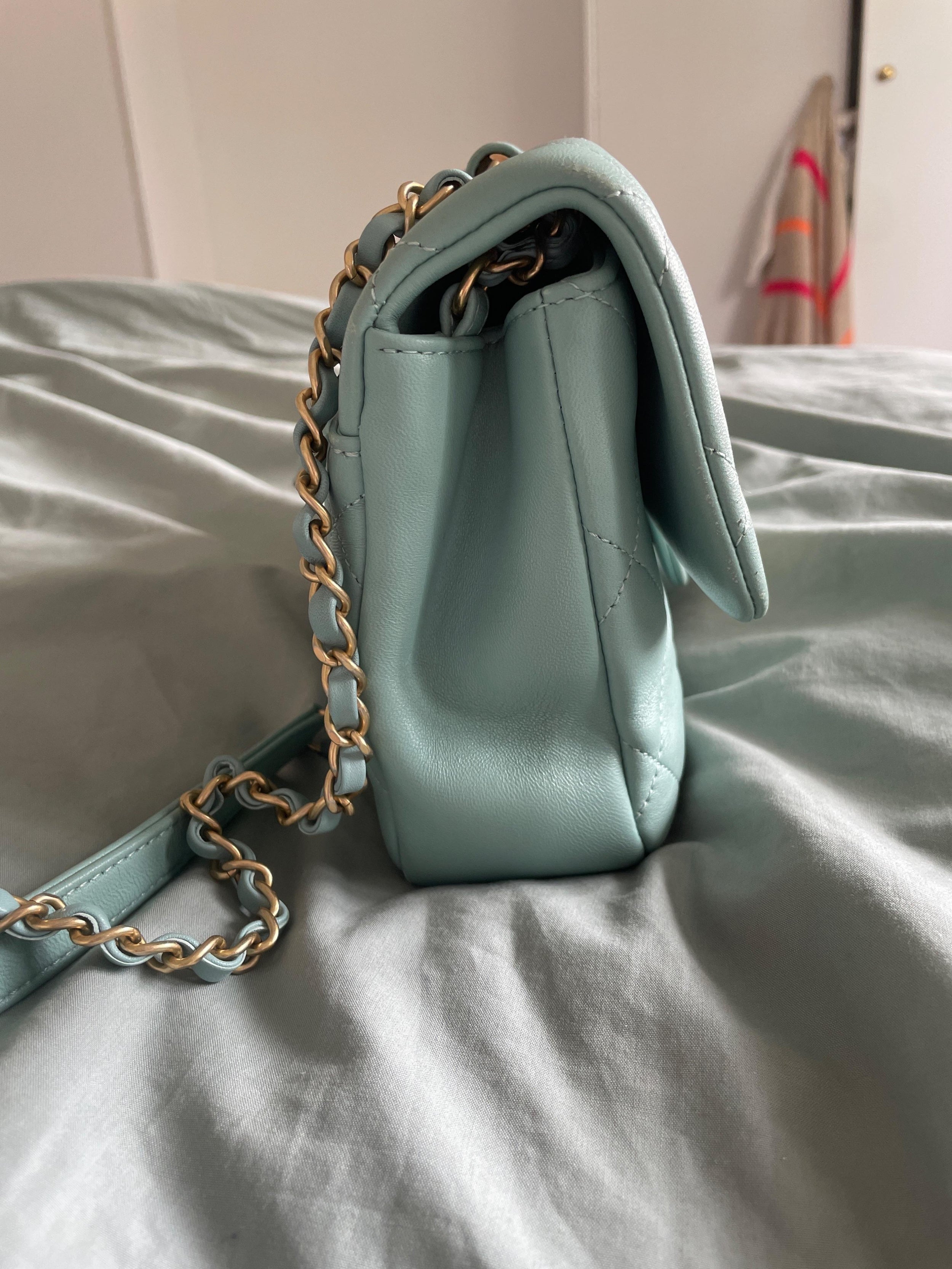 Chanel Blue Lambskin in the Loop Flap Bag