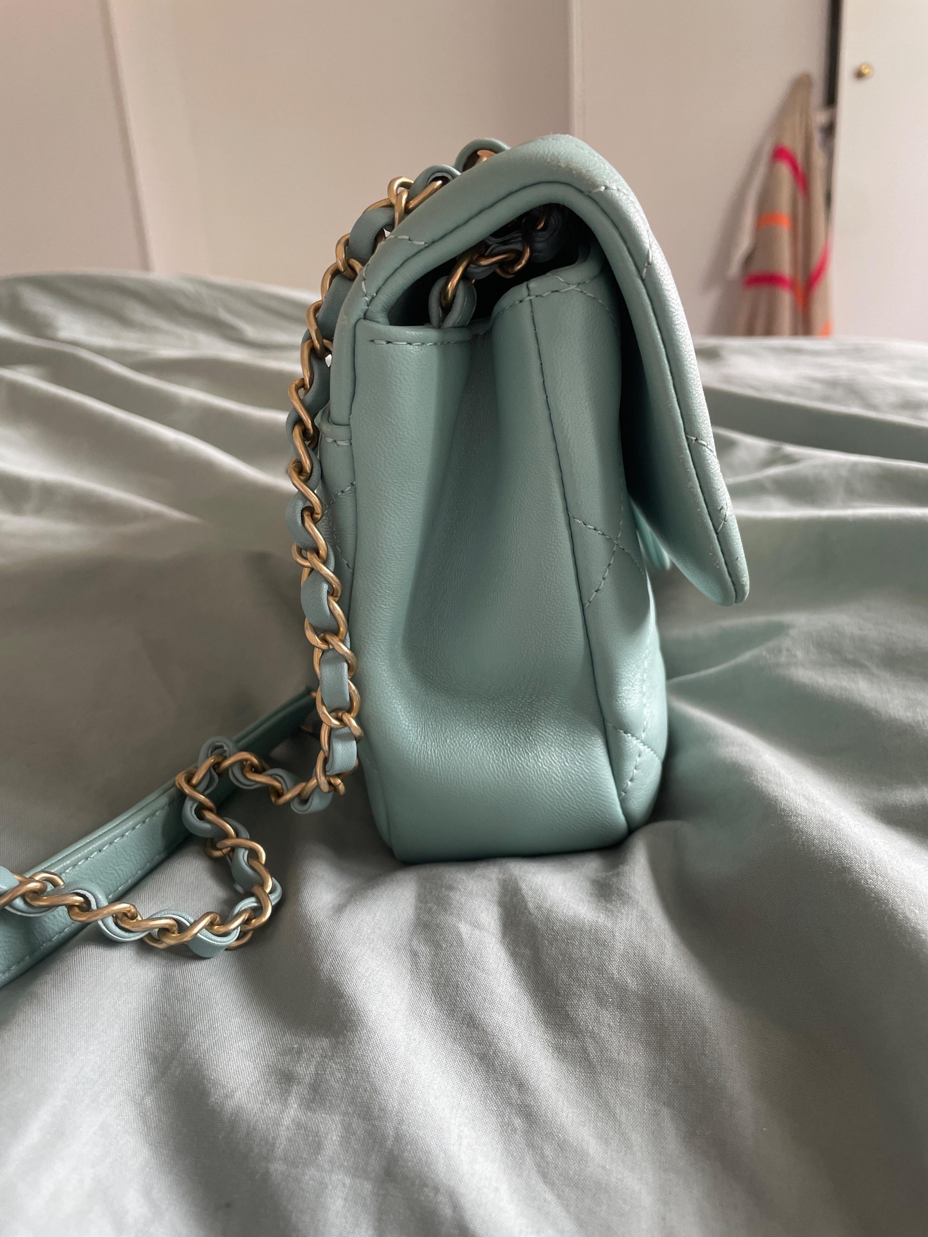 Chanel Blue Lambskin in the Loop Flap Bag