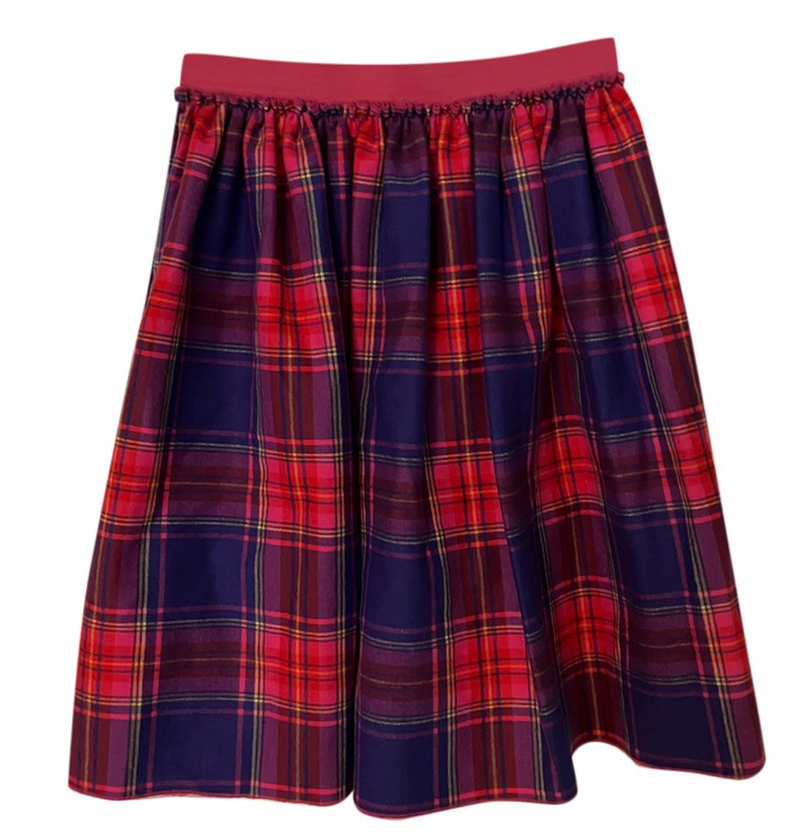 Il Gufo Kids Tartan Mini Skirt