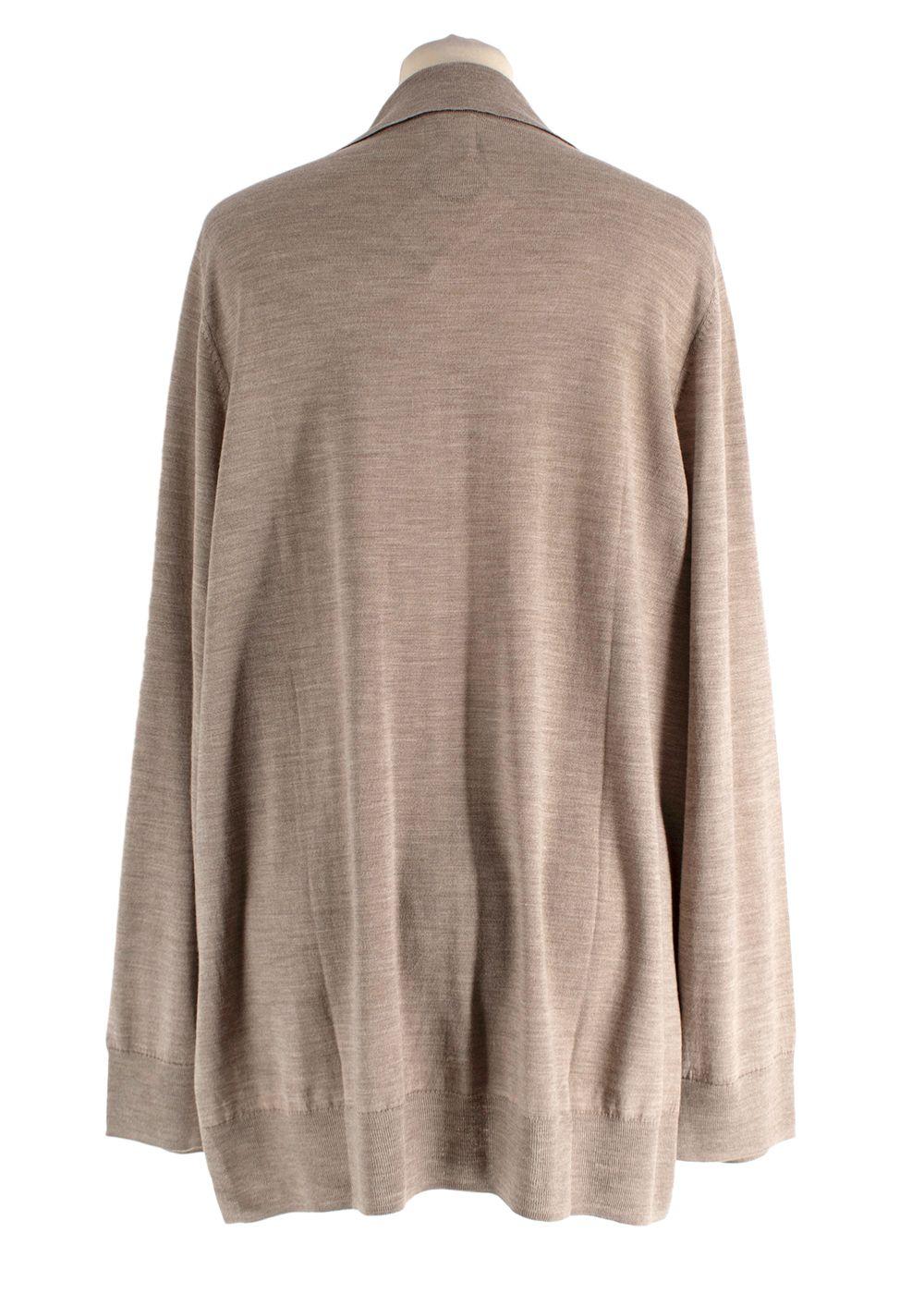 Leset Sand Brown James V Neck Polo Shirt