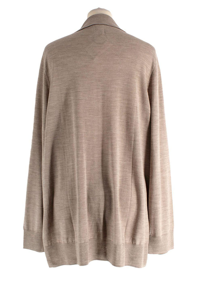 Leset Sand Brown James V Neck Polo Shirt