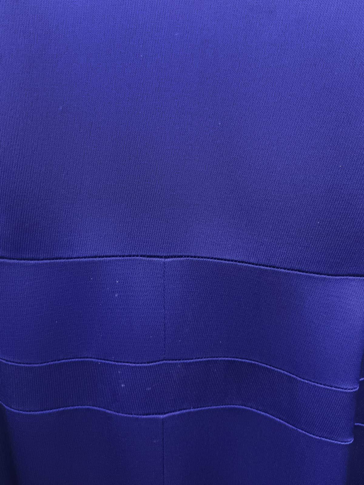 Blue V-Neck Satin Sleeveless Midi Dress