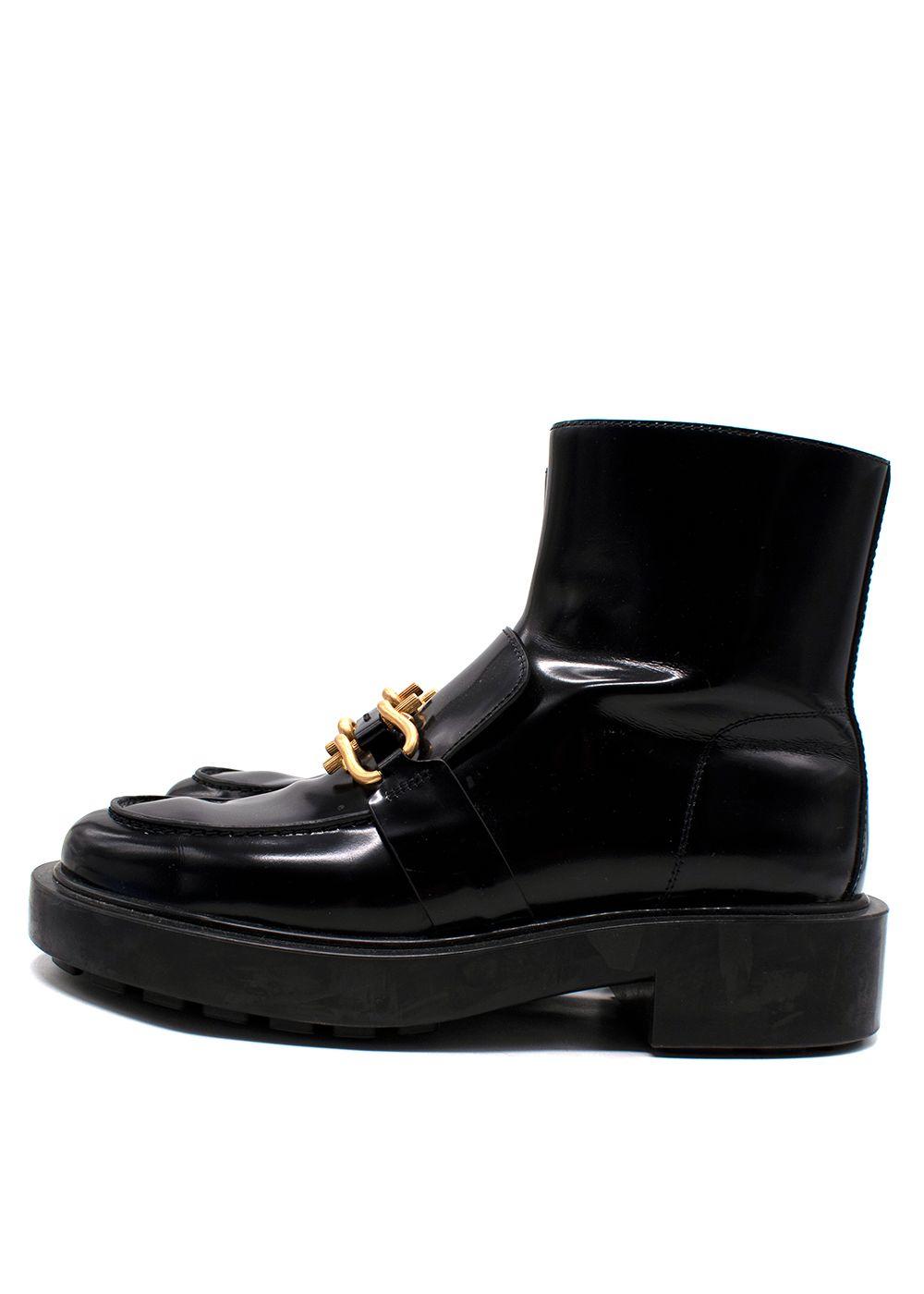 Bottega Veneta Black Monsieur Horsebit Ankle Boots