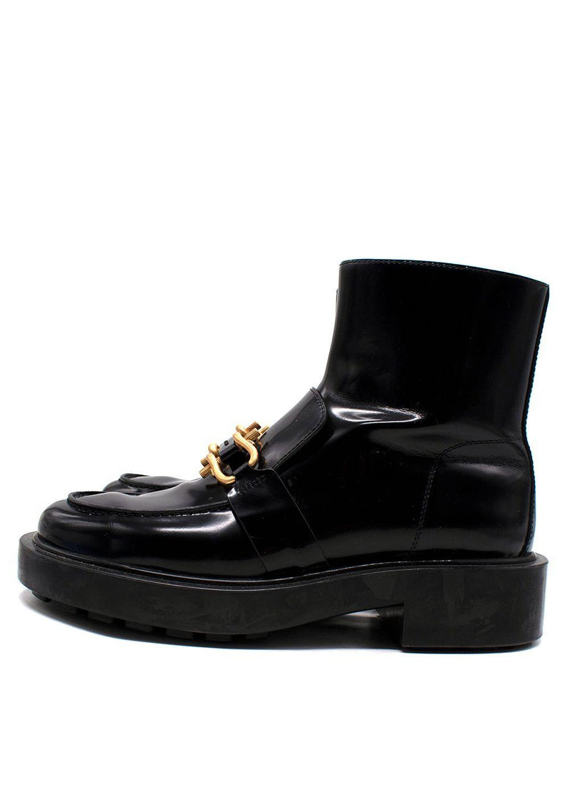 Bottega Veneta Black Monsieur Horsebit Ankle Boots