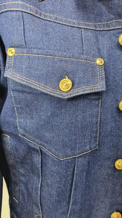 Versace Jeans Couture Gold Tip Denim Jacket