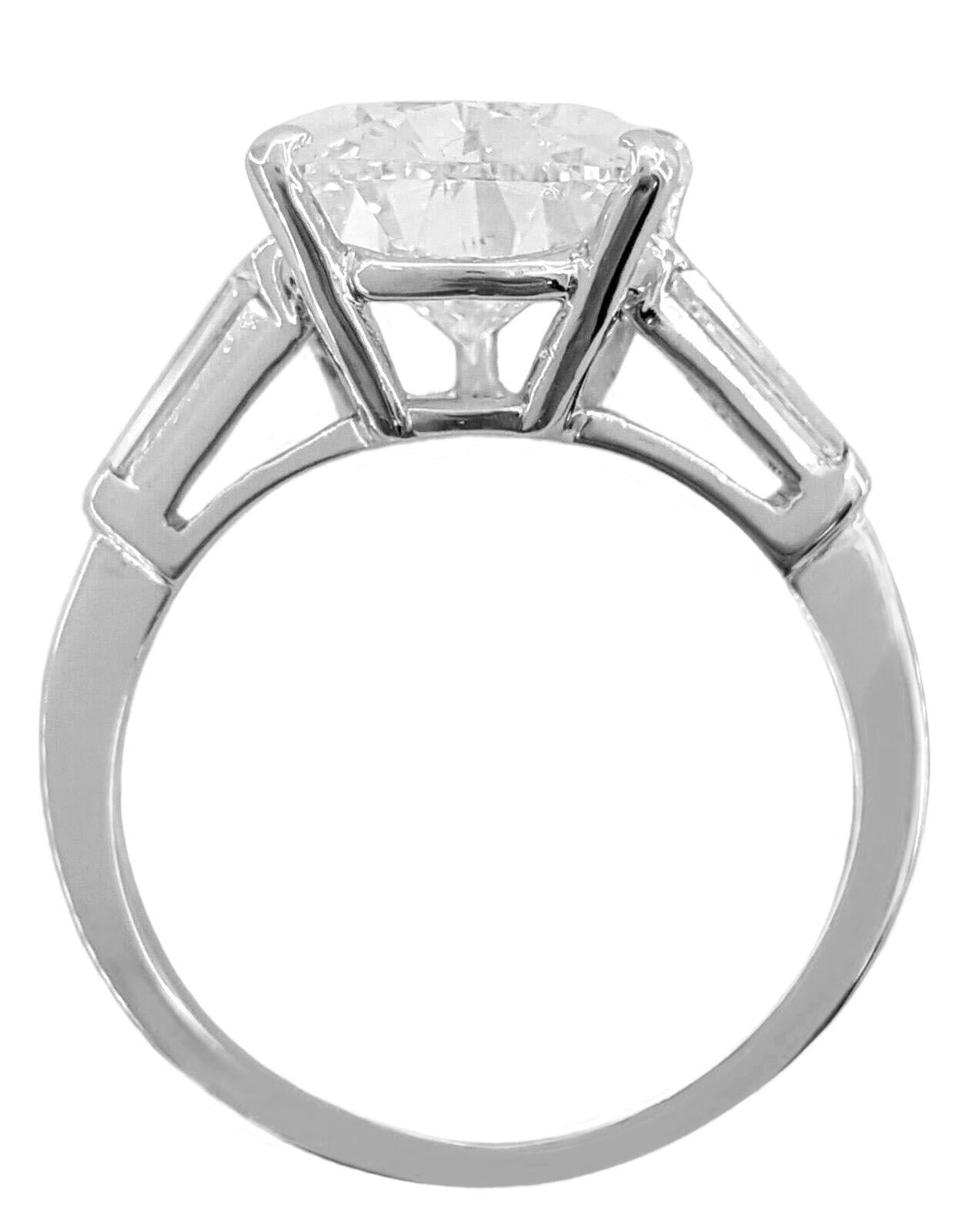 Verde 5.5ct IGI Certified Lab Grown Pear Cut Diamond Ring