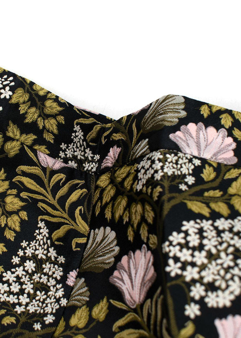 Giambattista Valli Jacquard Floral Printed Trousers