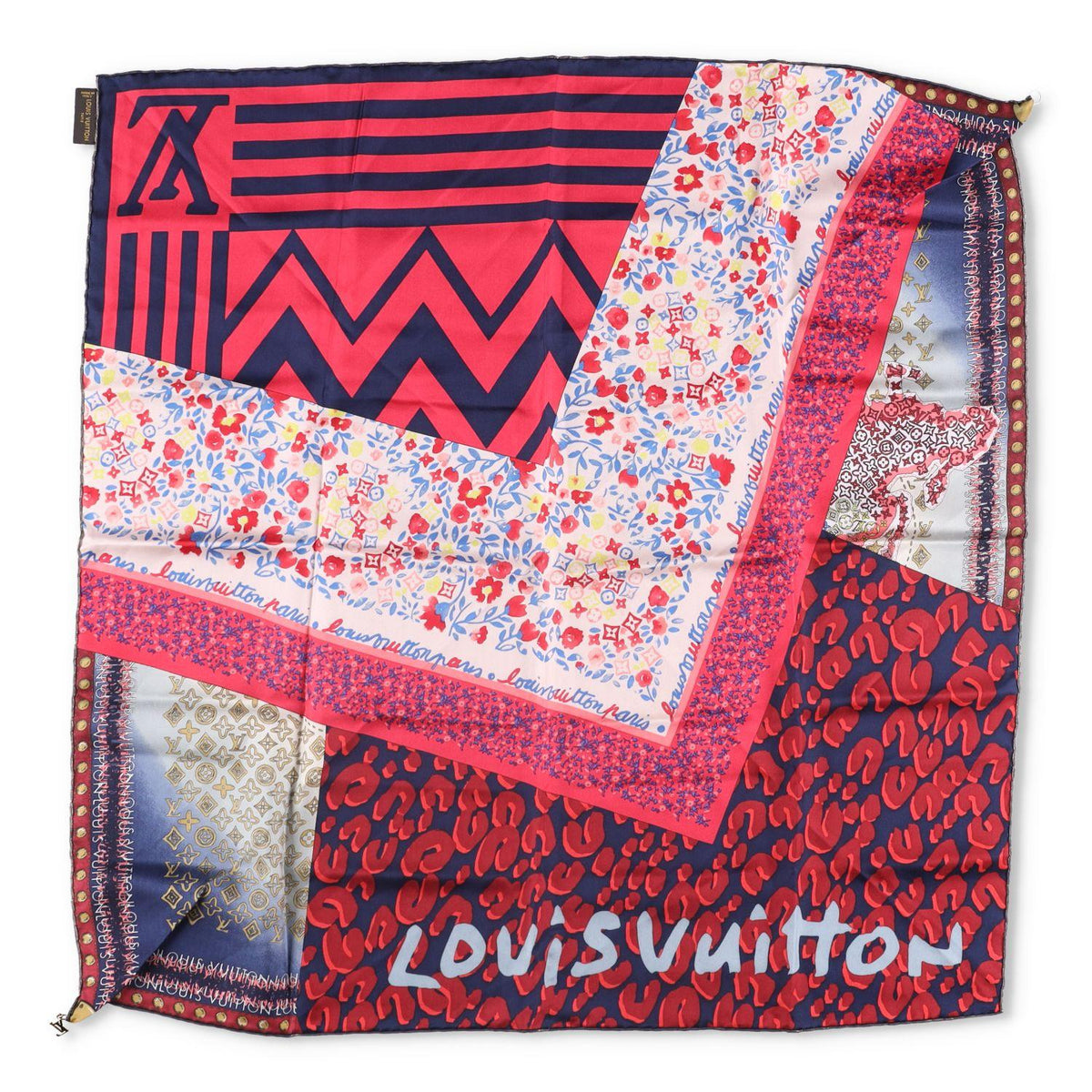 Printed Tresor Silk Square Scarf