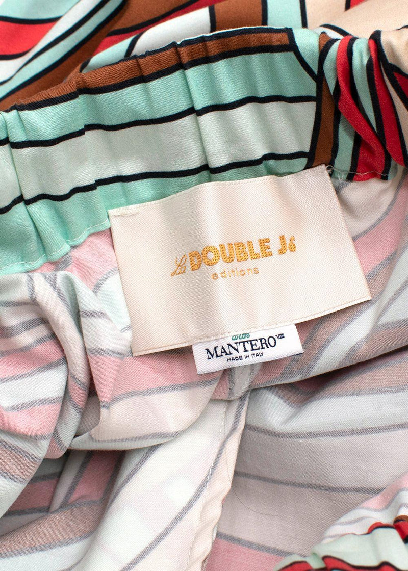 La Double J Multi-Coloured Ruffle Onde Shorts