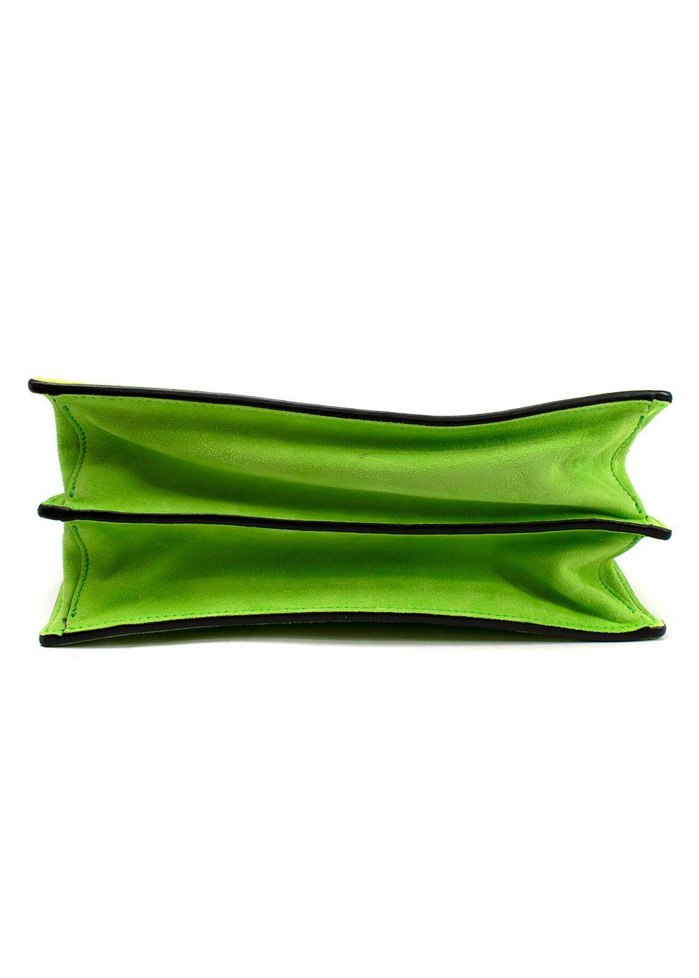 Roger Vivier green suede tote