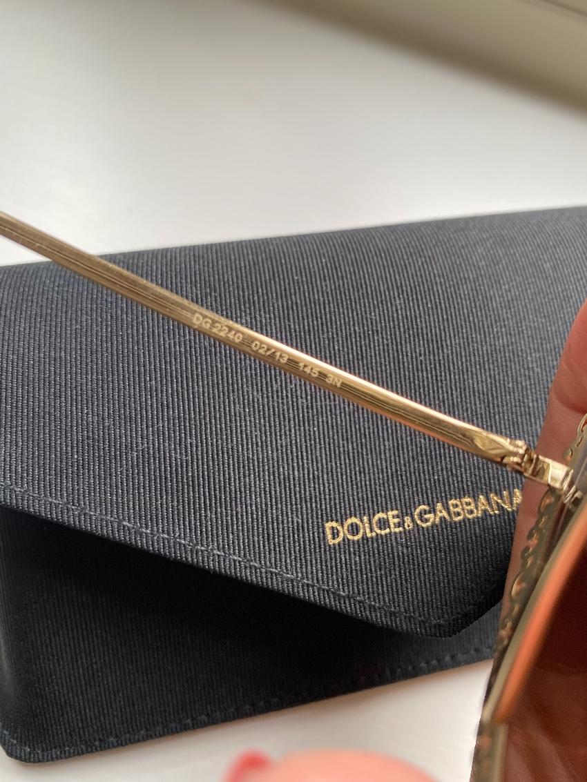 Dolce & Gabbana Filigree Baroque Oversize Sunglasses