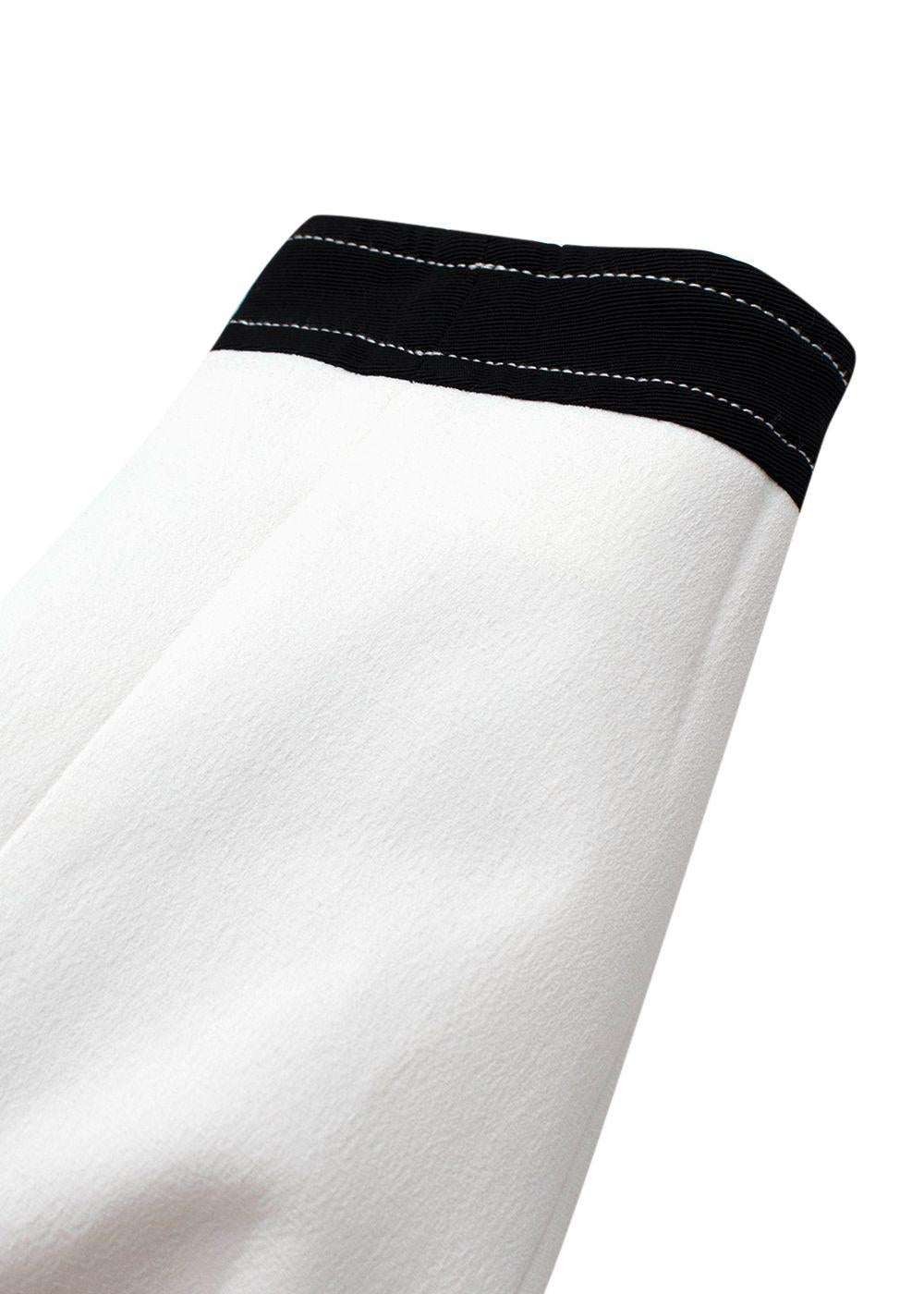 Claudie Pierlot White Contrast Trim Jacket