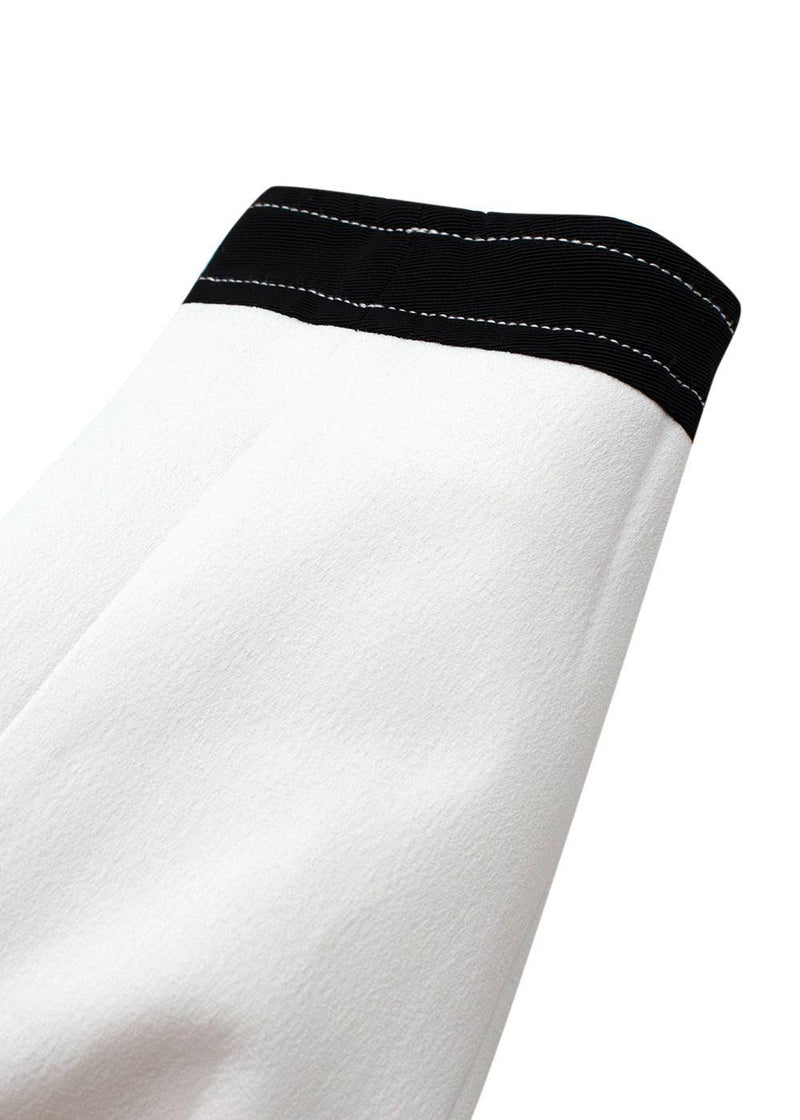 Claudie Pierlot White Contrast Trim Jacket