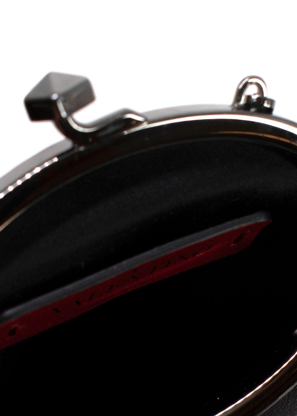 Valentino Studded leather bag charm pouch