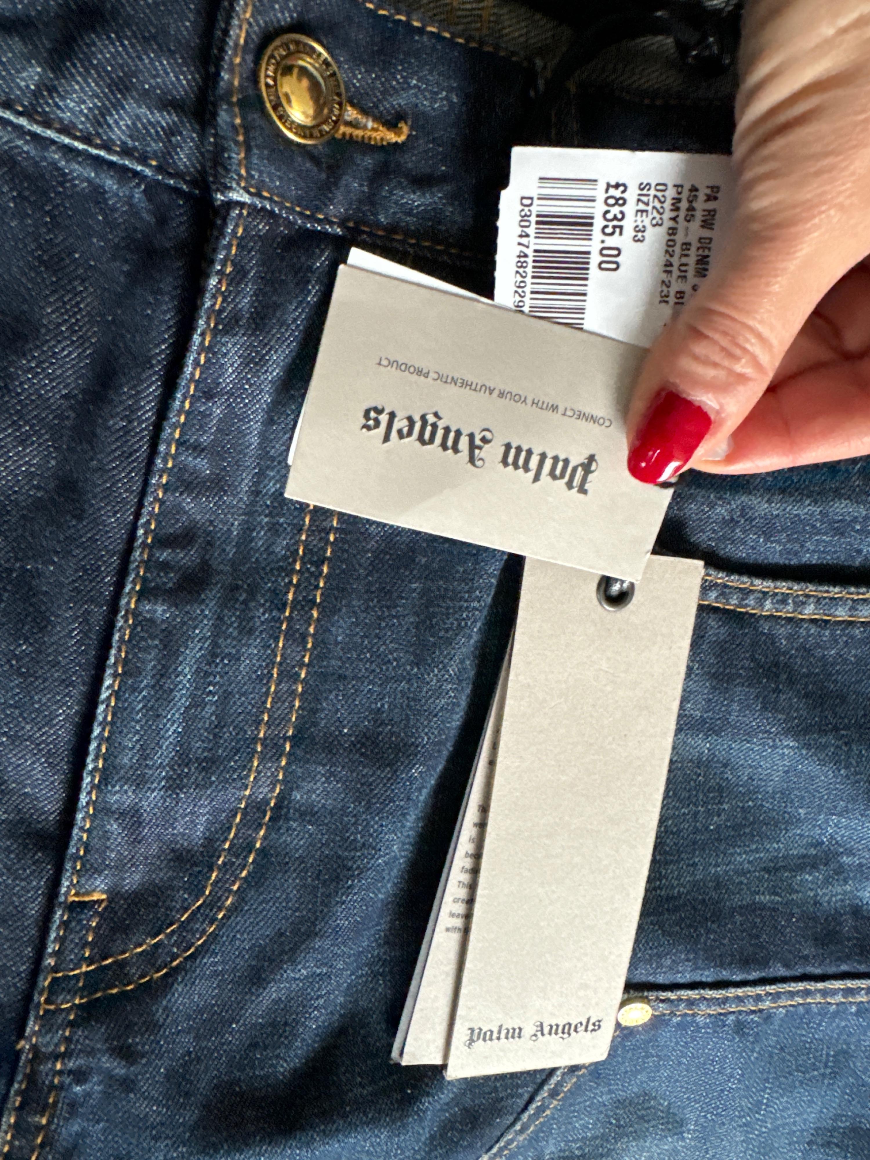 Palm Angels Blue Denim Jeans