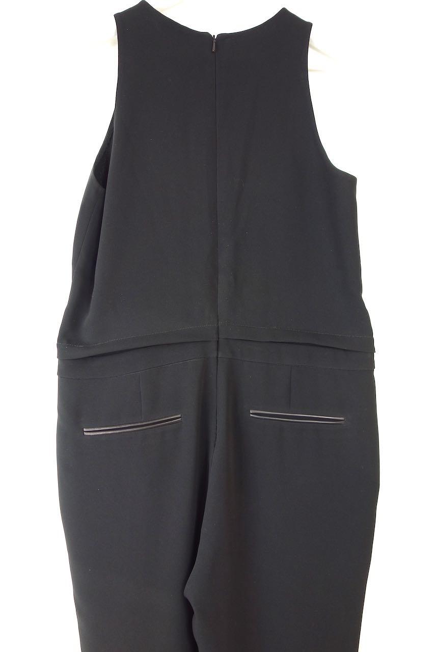Black crepe keyhole jumpsuit