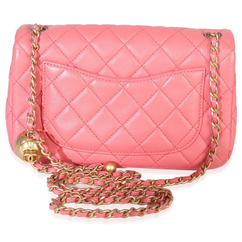 Chanel  Quilted Lambskin Pearl Crush Mini Rectangular Flap Bag