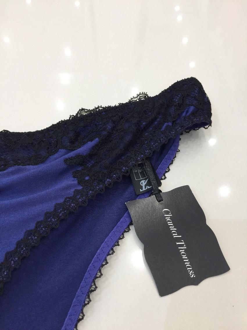 Chantal Thomass Midnight Silk Briefs