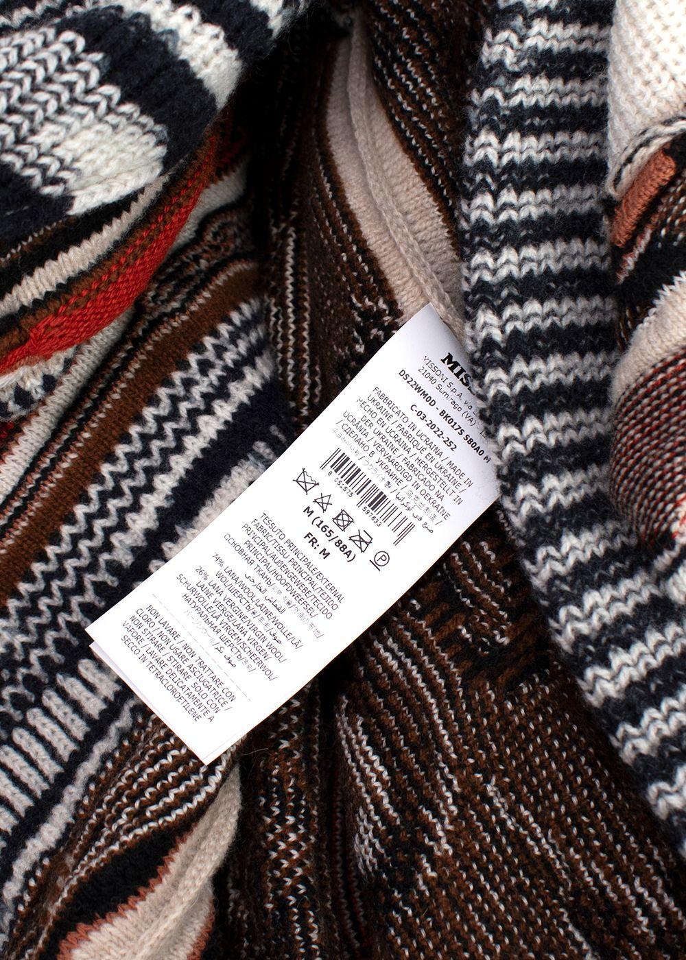 Missoni Intarsia Chunky Knit Cardigan