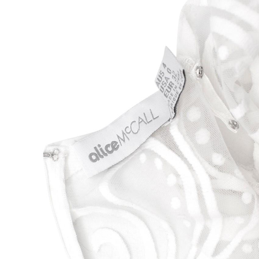 Alice McCall Tattoo Lady White Lace Long Sleeve Dress