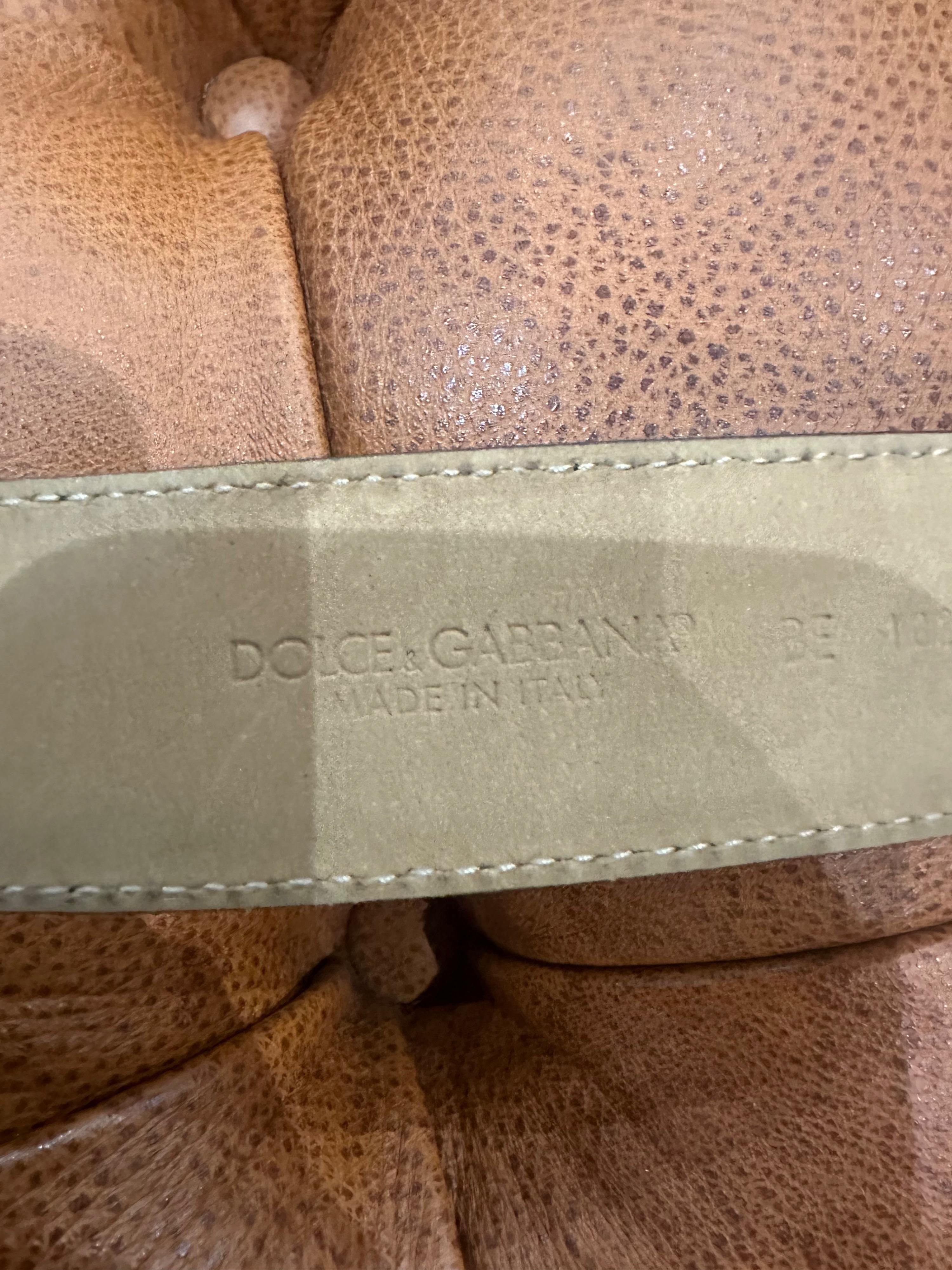 Dolce & Gabbana Black Leather DG Belt
