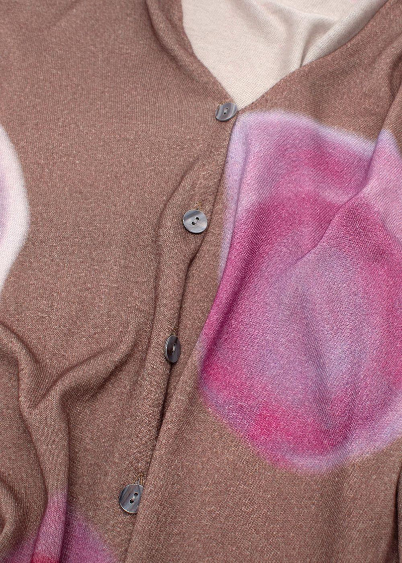 In Bed With You Pink Printed  Longline Cardigan