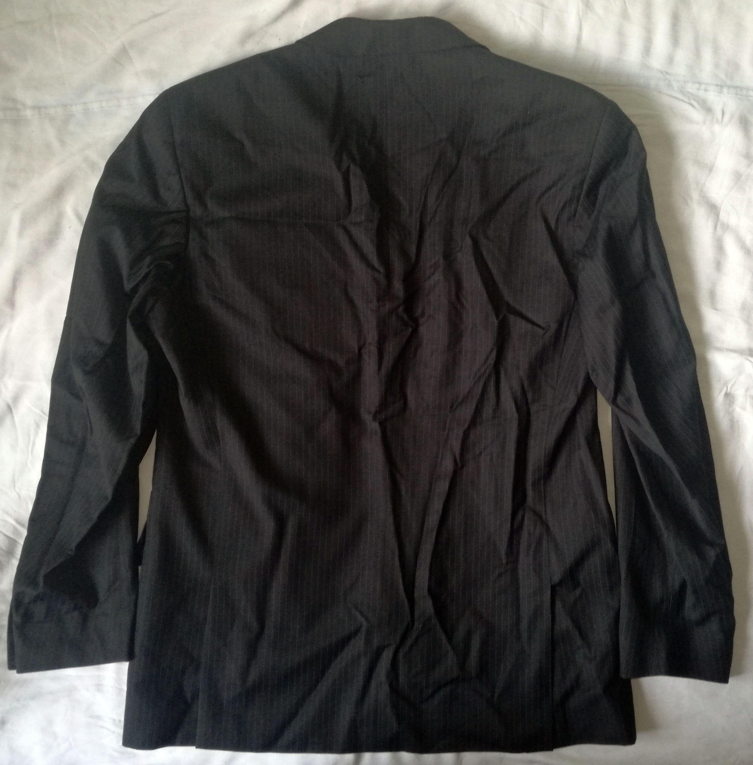Calvin Klein Single Breasted Striped Suit Jacket