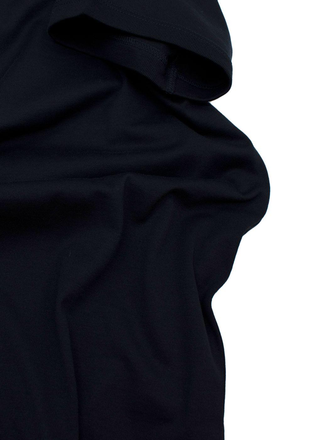 Crew Neck Black Cotton T-Shirt