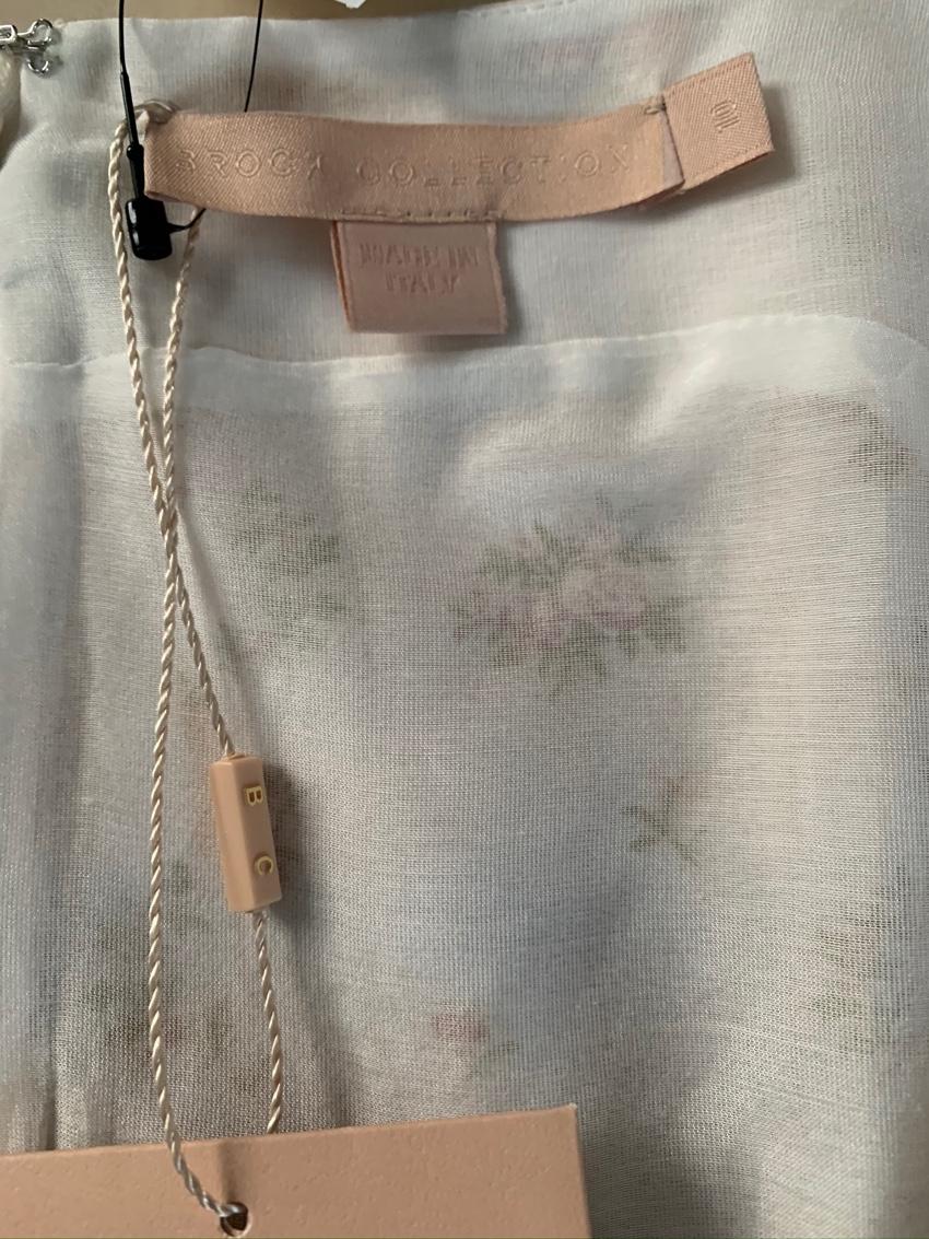 Brock Collection Ivory Floral Print Blouse
