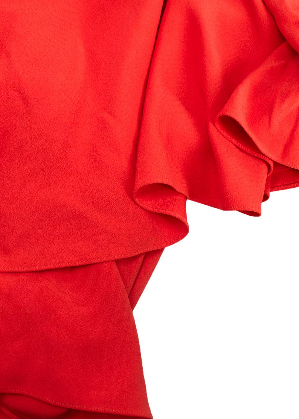 Alexander McQueen Orange Cross Back Gown