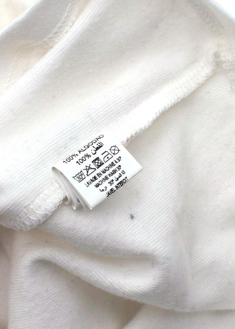 White Cotton Turtle Neck Jumper