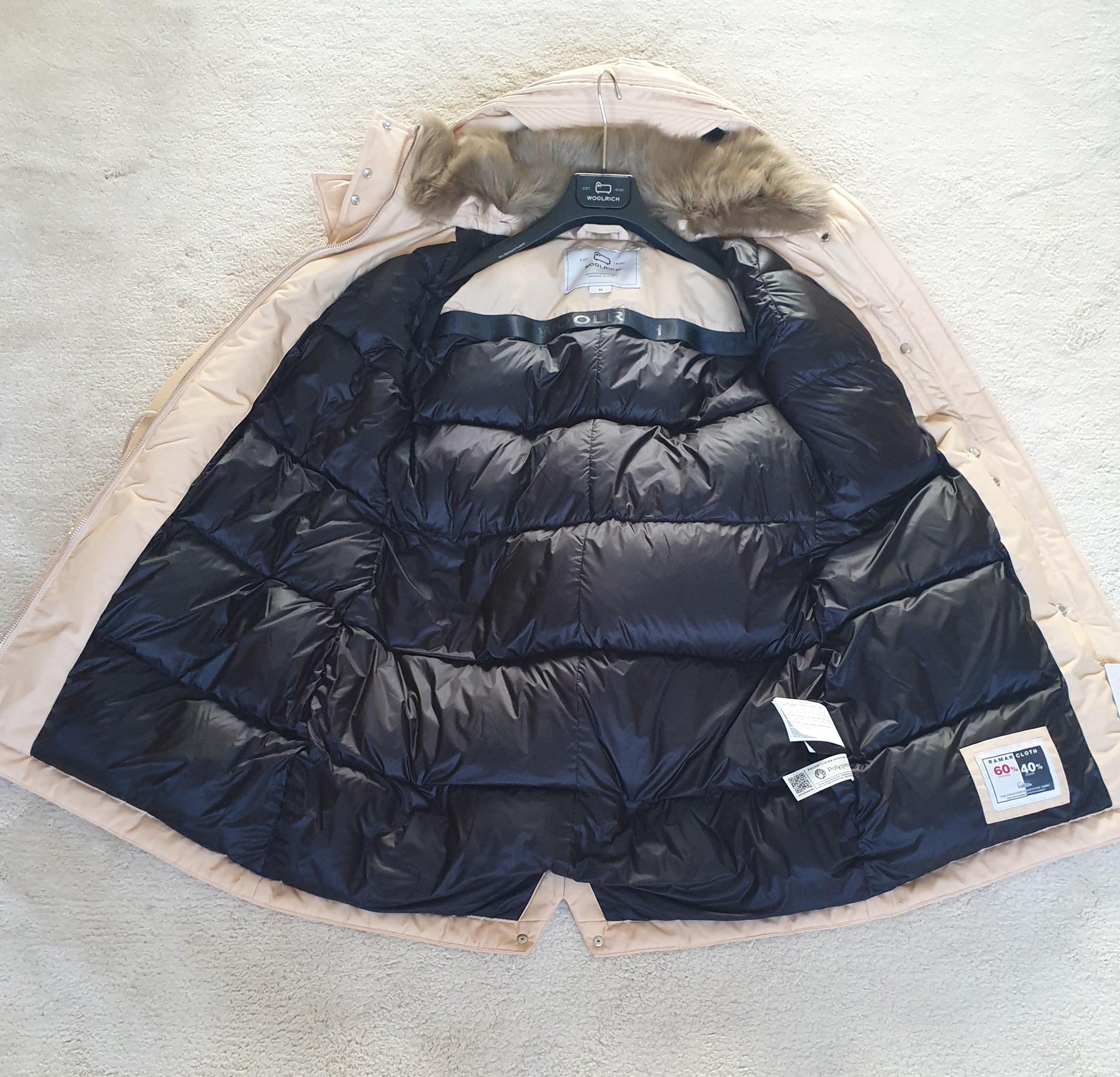 Woolrich Chena Lamb Parka in colour Oil