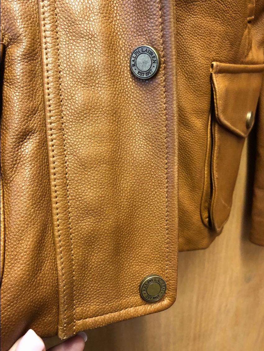 Ralph Lauren Tan Leather jacket