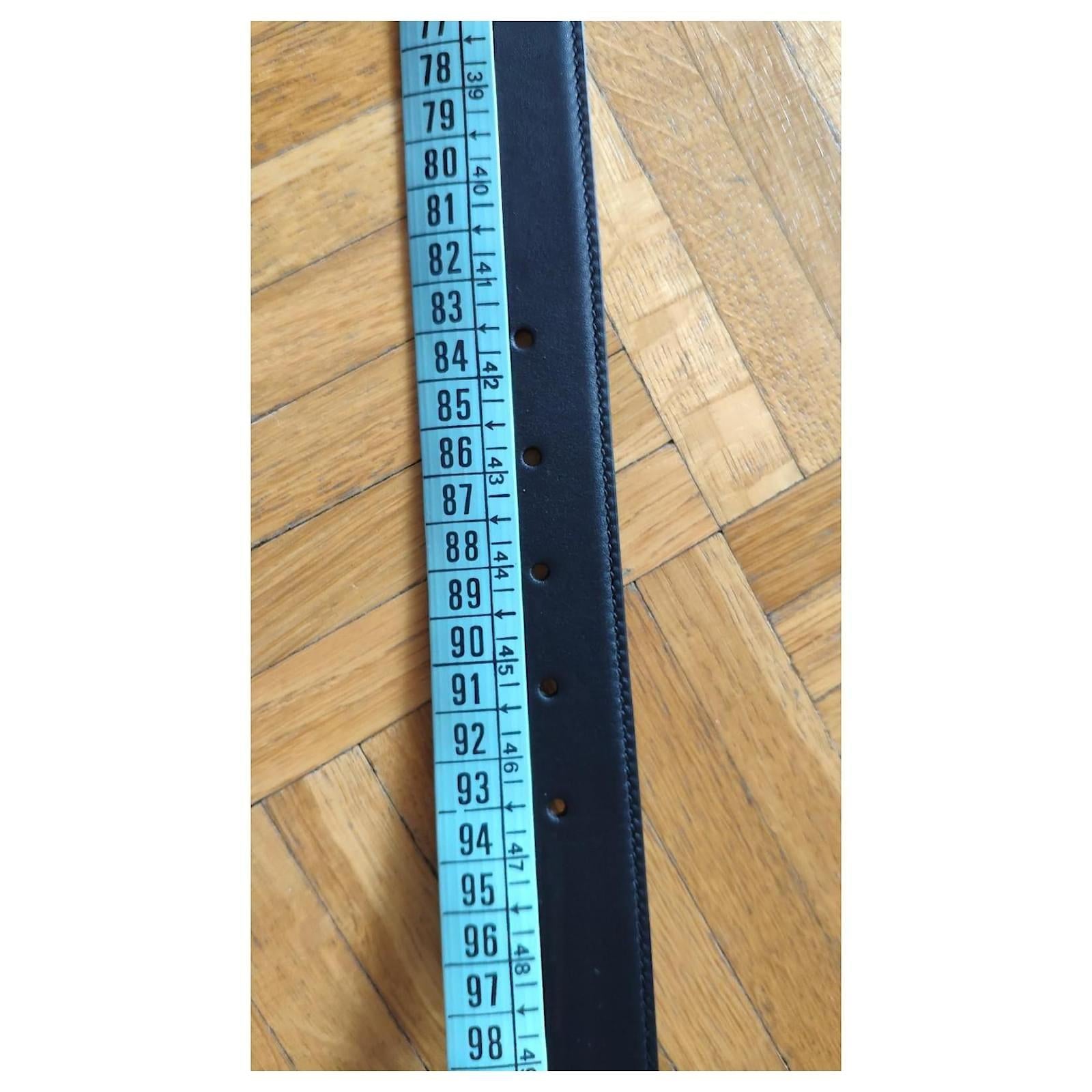 Gucci Black Leather G Belt